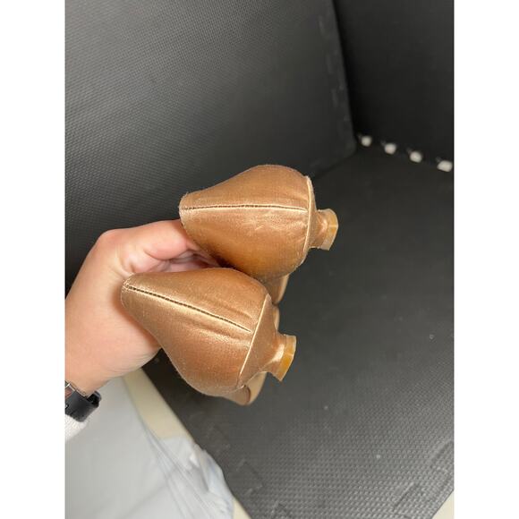 PRADA Vintage Silk Floral Embroidered Kitten Heel Shoes in‎ Blush Pink 37 US 6.5 - Picture 7 of 11